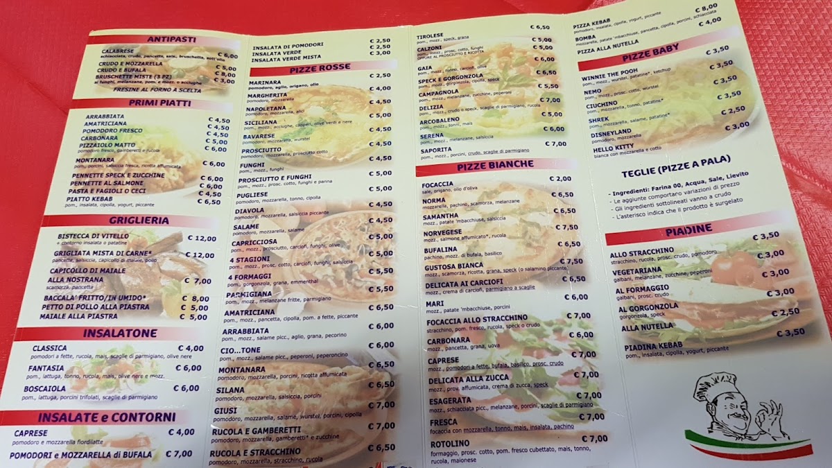 Menu Il Pizzaiolo Matto By 'ciotone'-2